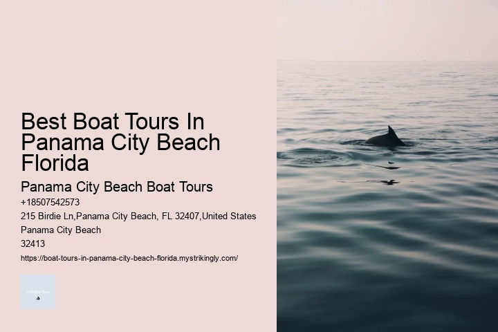 Best Boat Tours In Panama City Beach Florida Panama City Beach Boat Tours Best Boat Tours In Panama City Beach Florida