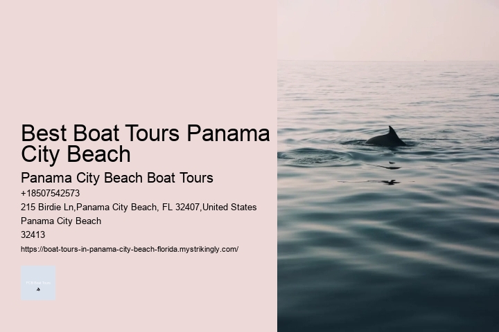 Best Boat Tours Panama City Beach Panama City Beach Boat Tours Best Boat Tours Panama City Beach